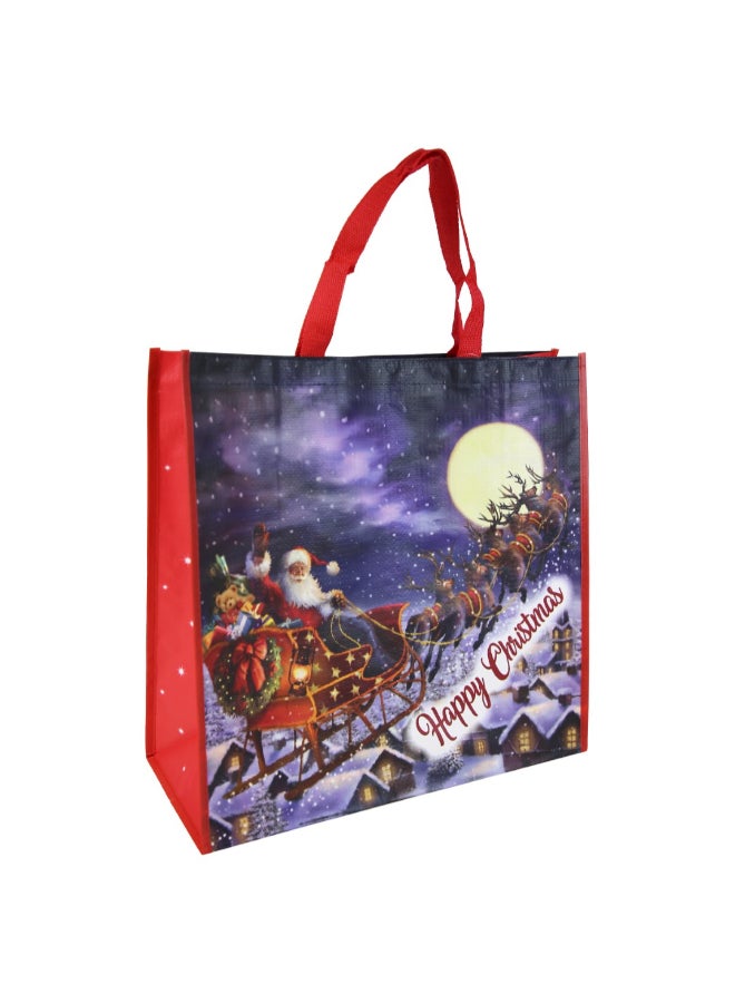 Eurowrap Happy Christmas Flying Santa Jumbo Gift Bag